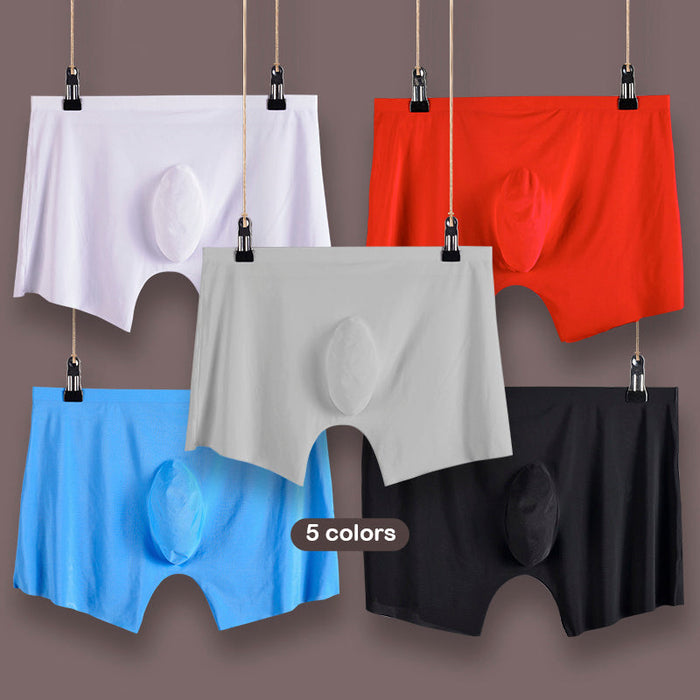 3D SEAMLESS POUCH - Men's Ultra Thin Seamless Ice Silk Underpants (5-Pack)  -JEWYEE 8052 —