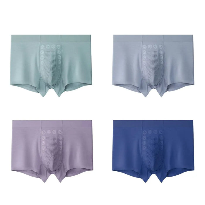 Men's Ice Silk Modal Trunks (4-Pack)- JEWYEE J10 —