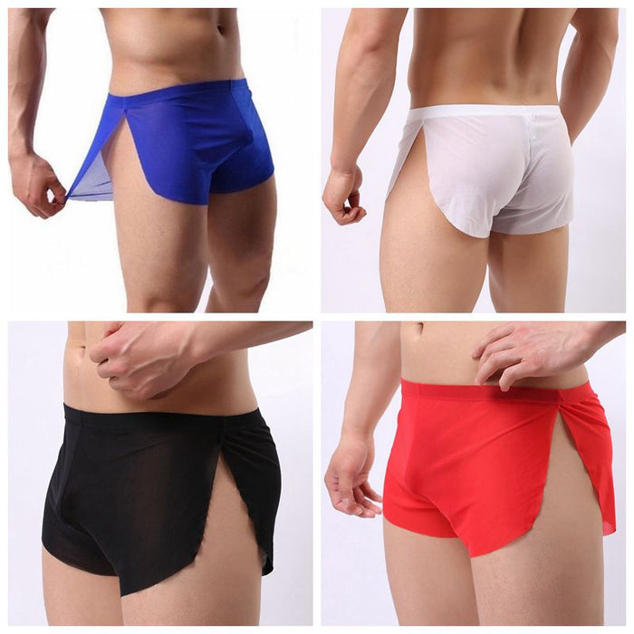 See-Through Mesh Side Split Underpants for Men ( 5-Pack)JEWYEE A820