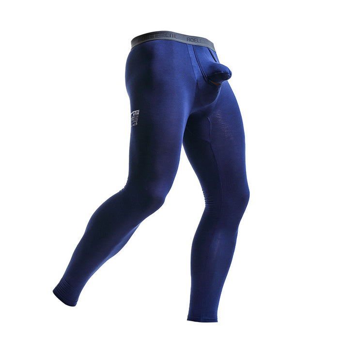 Downward Dual-Pouch Long Johns for Men JEWYEE KM092