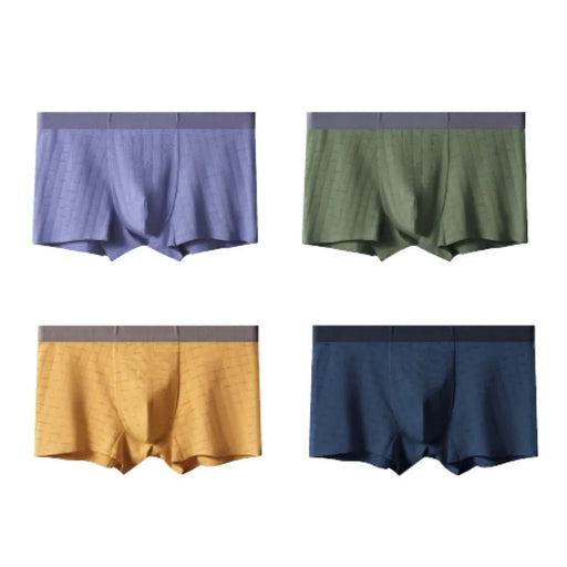 AKADO Men's ice Silk Briefs Underwear Seamless Underwear, Summer ice-Feel  Breathable Boxer Shorts Multicolor (Pack of 2)