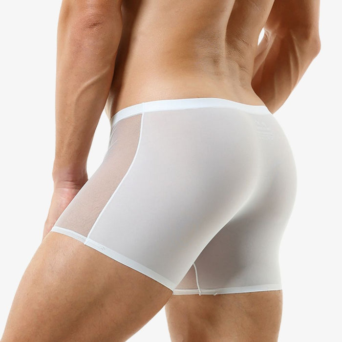 3D Seamless Pouch- Men's Ultra Thin Ice Silk and Mesh Combined Underpants ( 5-Pack) JEWYEE-YS56-6