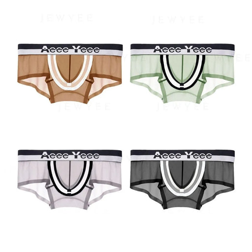 JEWYEE Men's Openable pouch Ultra Thin Ice Silk Underpants.JEWYEE mens underwear No-Chafe Underwear Men's Ice Silk Underpants Ultra Thin Men's Underwear Breathable Men's Underwear Moisture-Wicking Men's Underwear Comfortable Men's Underwear Anti-Chafing Men's Underwear Cooling Men's Underwear Ergonomic Men's Underwear