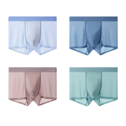 AGSTA Jewyee Mens Ice Silk Underwear, Ultra Thin Ice Silk  Seamless Underpants for Men Breathable Quick-Drying Men's Underwear (Color  : 04-3pcs, Size : Large) : Clothing, Shoes & Jewelry