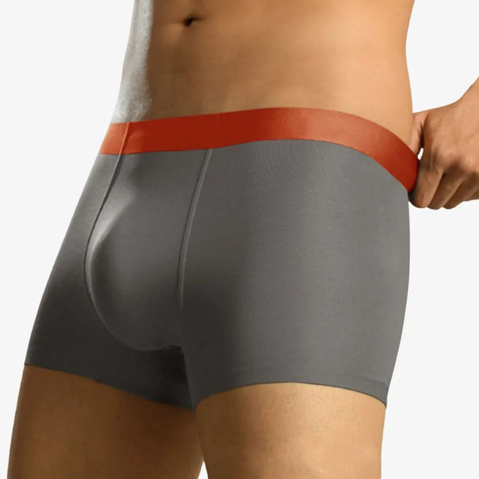 3Pack Men Silk Boxers Underwear Spandex 3D Crotch Boxer Underwear Shorts